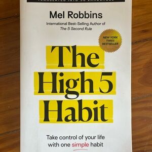 Mel Robbins "The High 5 Habit" Paperback - White & Yellow Cover